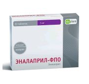 Эналаприл-ФПО табл. 5 мг №20, Оболенское ФП АО / Алиум АО