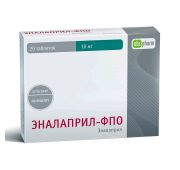 Эналаприл-ФПО табл. 10 мг №20, Оболенское ФП АО / Алиум АО
