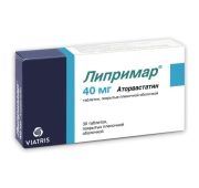 Липримар, табл. п.п.о. 40 мг, №30, Пфайзер фармасьютикал ллс/Апджон юэс 1 элэлси