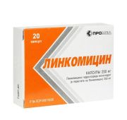 Линкомицин, капс. 250 мг, №20, Производство медикаментов ООО