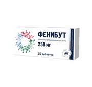 Фенибут, табл. 250 мг, №20, Белмедпрепараты РУП