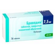 Бравадин, табл. п.п.о. 7.5 мг, №56, Крка-Рус ООО