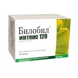 Билобил интенс 120 капс. 120 мг №60, КРКА д.д. Ново Место