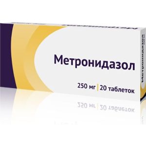 Метронидазол табл. 250 мг №20, Атолл ООО, произведено Озон ООО