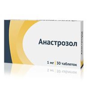 Анастрозол табл. п/о пленочной 1 мг №30, Озон ООО