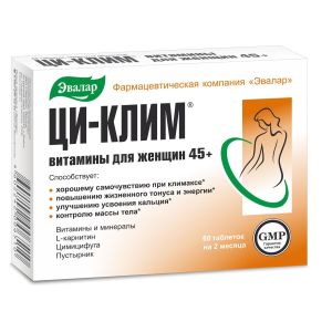 Ци-клим витамины для женщин 45+ табл. 560 мг №60, Эвалар ЗАО