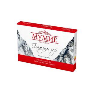 Мумие алтайское табл. 0.2 г №30 Бальзам гор, Фарм-продукт ООО