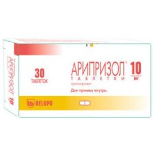 Арипризол табл. 10 мг №30, Белупо, Лекарства и косметика д.д.