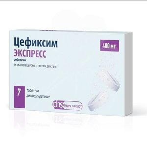 Цефиксим Экспресс табл. дисперг. 400 мг №7, Лекко ЗАО