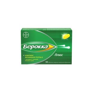 Берокка Плюс, табл. п.п.о., №30, Делфарм Гайярд / Байер АО