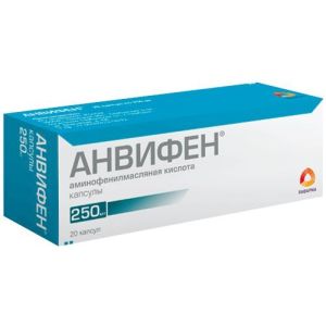 Анвифен капс. 250 мг №20, Рафарма АО