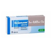 Ко-Дальнева табл. 5 мг+0.625 мг+2 мг №30, КРКА-Рус ООО