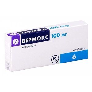 Вермокс, табл. 100 мг, №6, Гедеон Рихтер АО