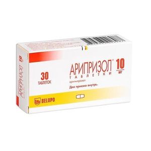 Арипризол табл. 10 мг №30, Белупо, Лекарства и косметика д.д.