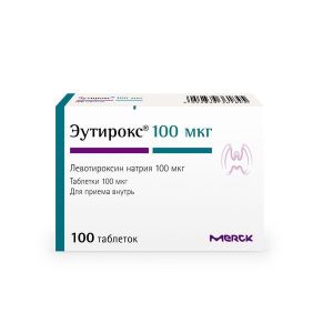 Эутирокс табл. 100 мкг №100, Мерк Хелскеа Кгаа